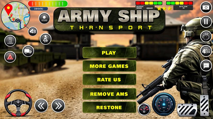 Army Transport Tank Ship Games屏幕截圖0