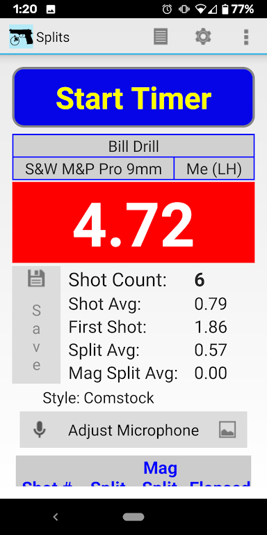 Splits - Shot Timer screenshot 0