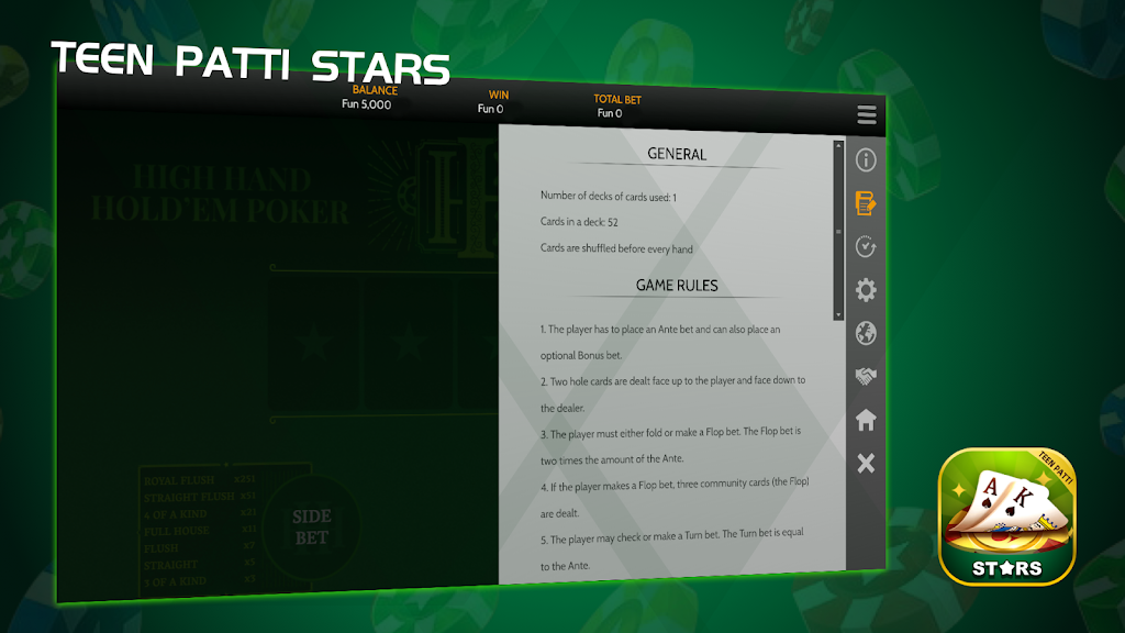 ภาพหน้าจอ Teen Patti Stars 1