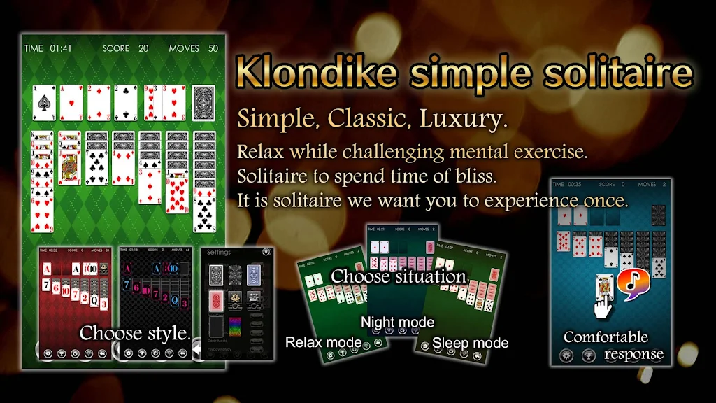 Solitaire Klondike HD ကိုဖန်သားပြင်0