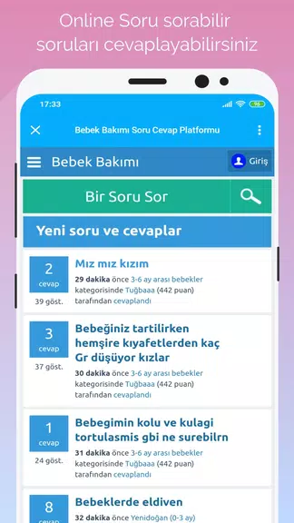 Gün Gün Bebek Bakımı, Takibi屏幕截圖0