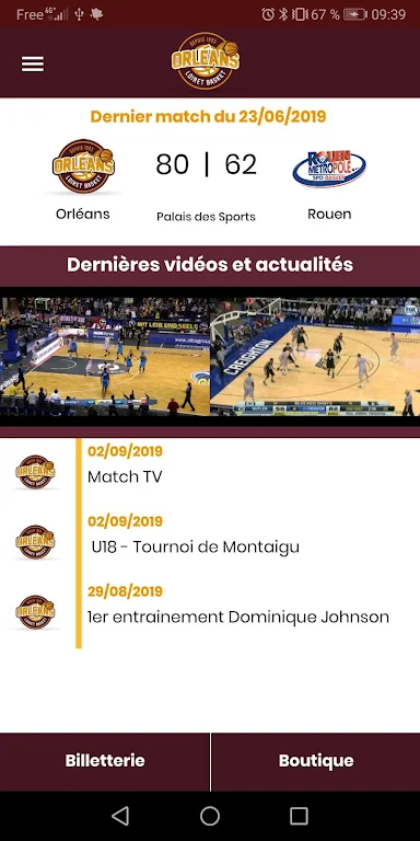 Orléans Loiret Basket - OLB zrzut ekranu 1