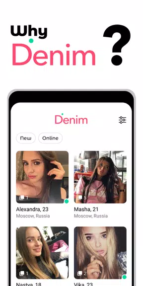 Denim - premium dating app экрана 0