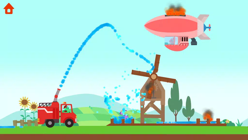 Dinosaur Fire Truck: for kids Zrzut ekranu 3