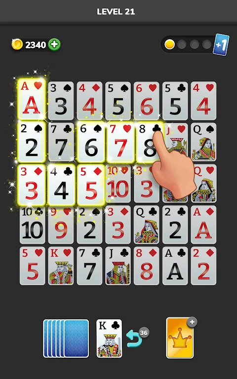 Solitaire 3D - Tripeaks Puzzle ကိုဖန်သားပြင်2