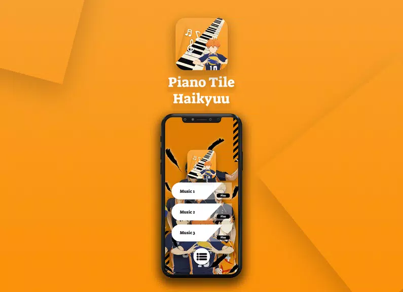 Game Haikyuu Piano Tiles ကိုဖန်သားပြင်1