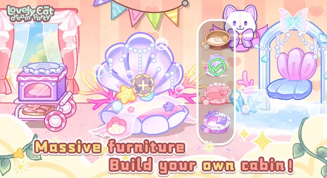 Lovely cat dream party Screenshot 2