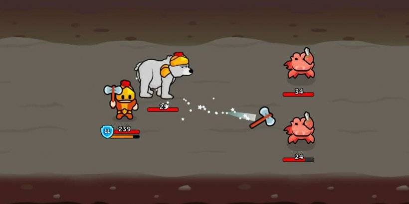 Hero Dash : RPG는 자동 배틀러 및 촬영 장르를 혼합합니다.