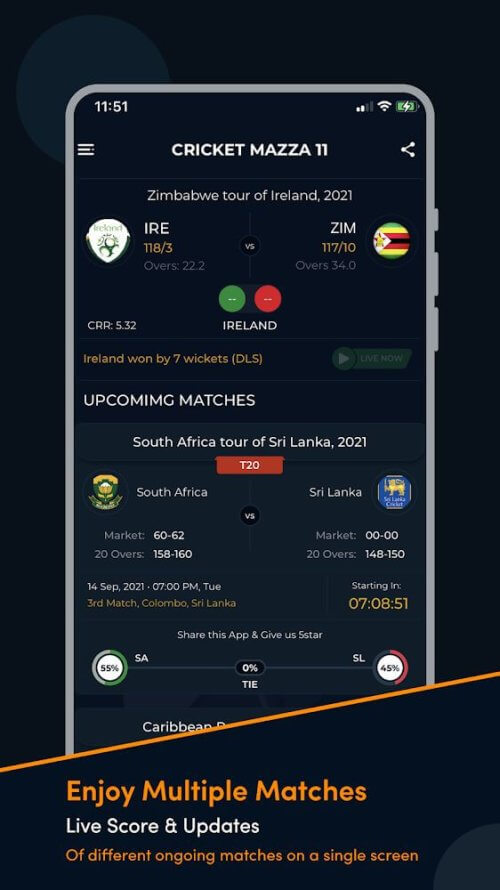 Cricket Mazza 11 Live Line Mod স্ক্রিনশট 2