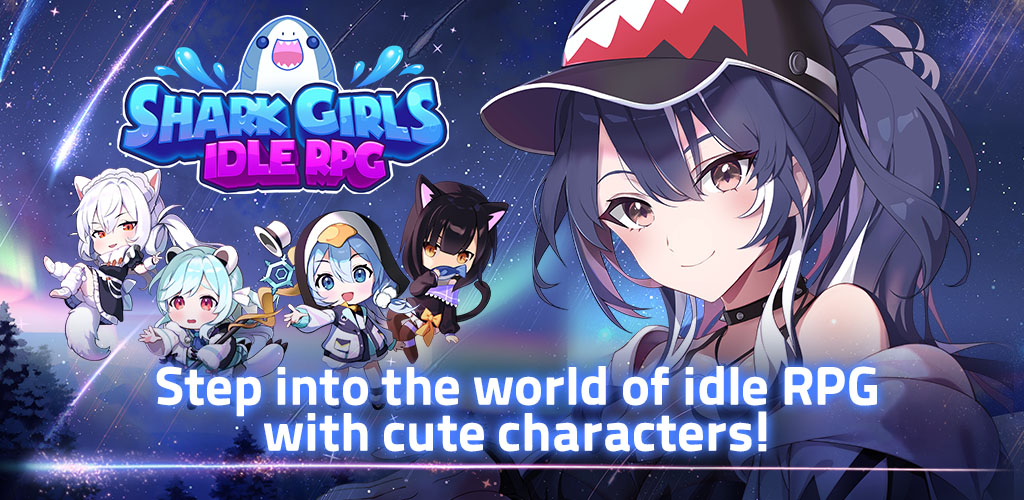 SHARK GIRLS : IDLE RPG Mod captura de pantalla 0