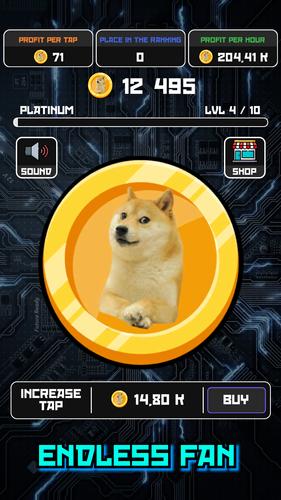 Crypto Clicker Doge Coin Idle captura de pantalla 2