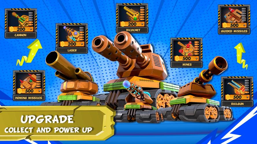 Tank Battles 2D captura de pantalla 1