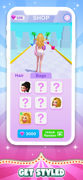 ภาพหน้าจอ DressUp Run! Mod 0