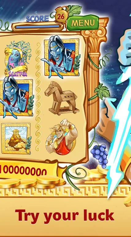 Greek Legends Slots ekran görüntüsü 2