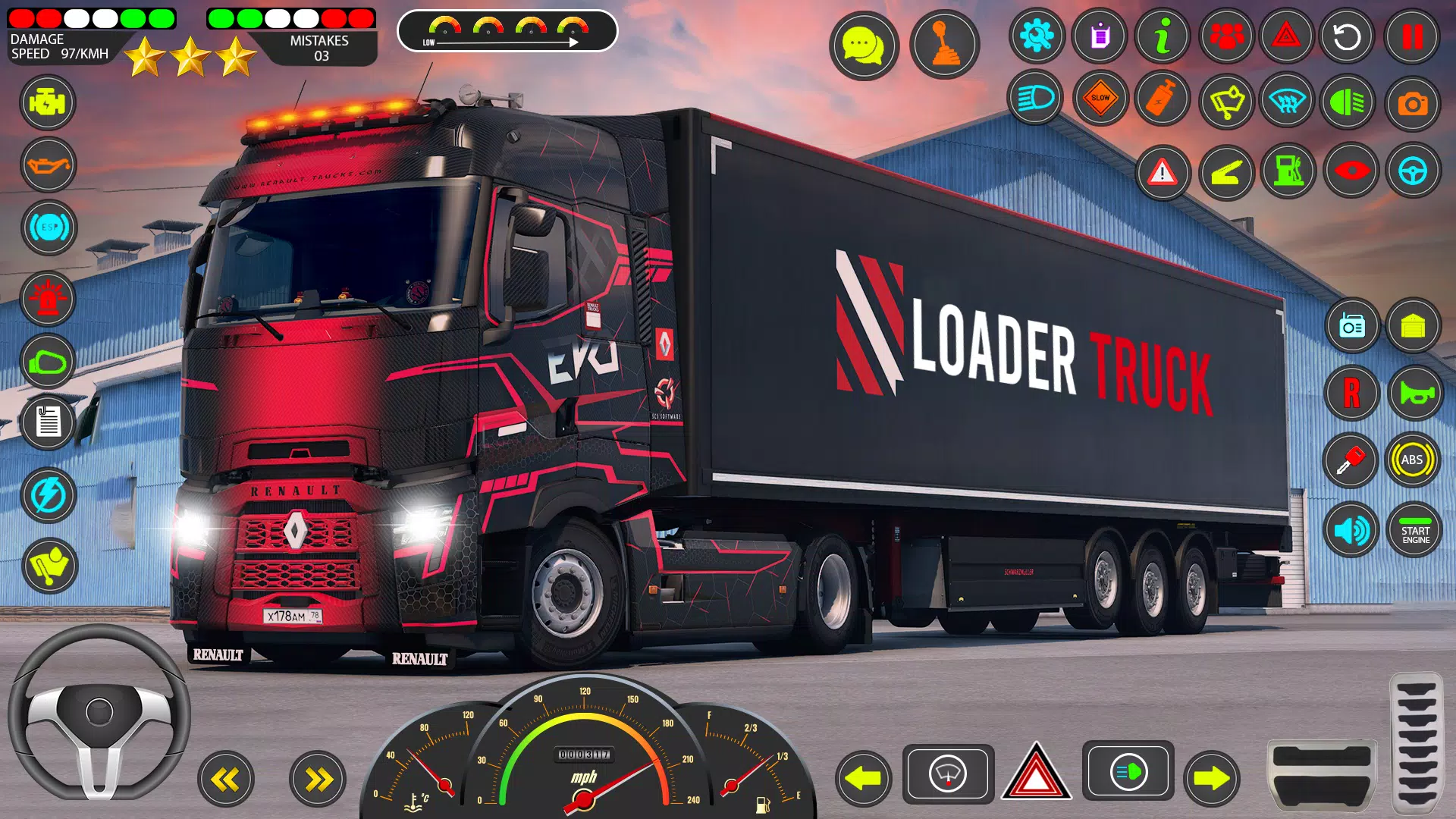 Euro Truck Games Sim 3d Ekran Görüntüsü 1