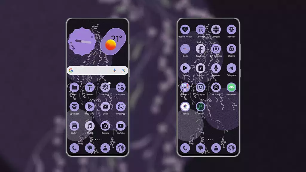 PixPurple EMUI MagicOS Theme экрана 0