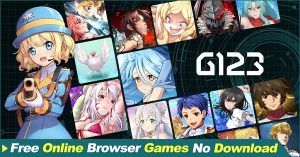 G123 browser-based gaming platform interface