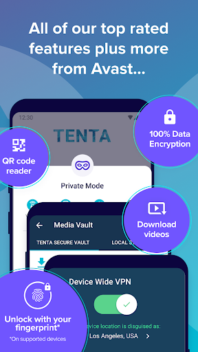 Tenta Navegador VPN captura de pantalla 1