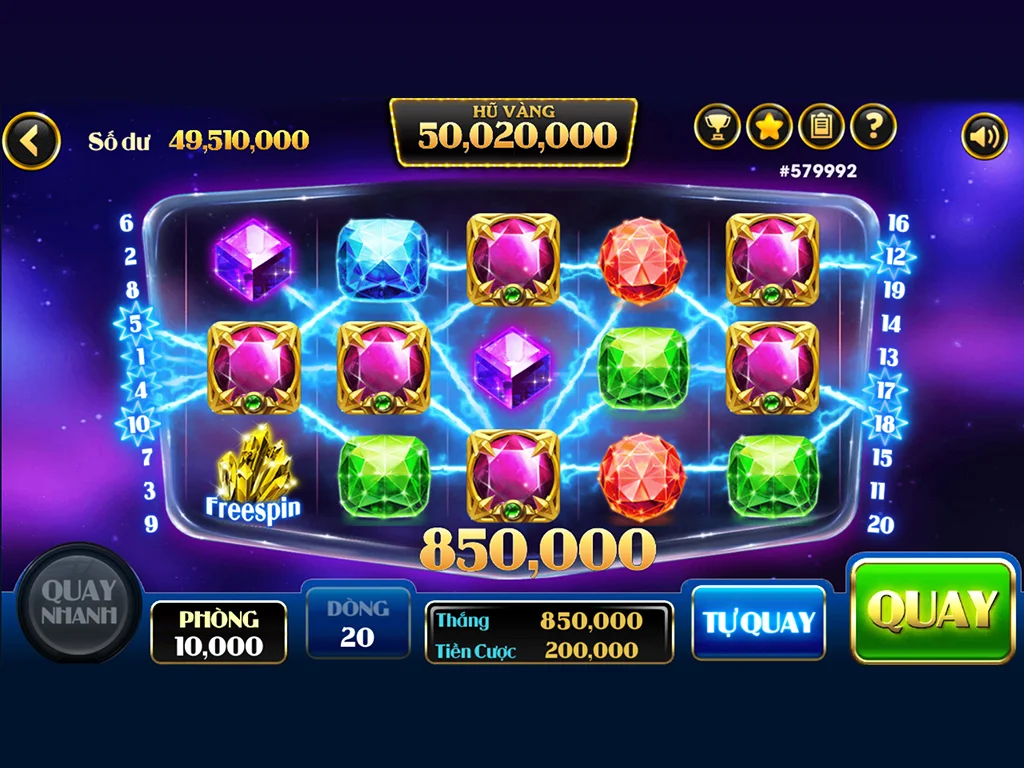 Siêu Hũ Nổ - Gem Nổ Hũ屏幕截圖1