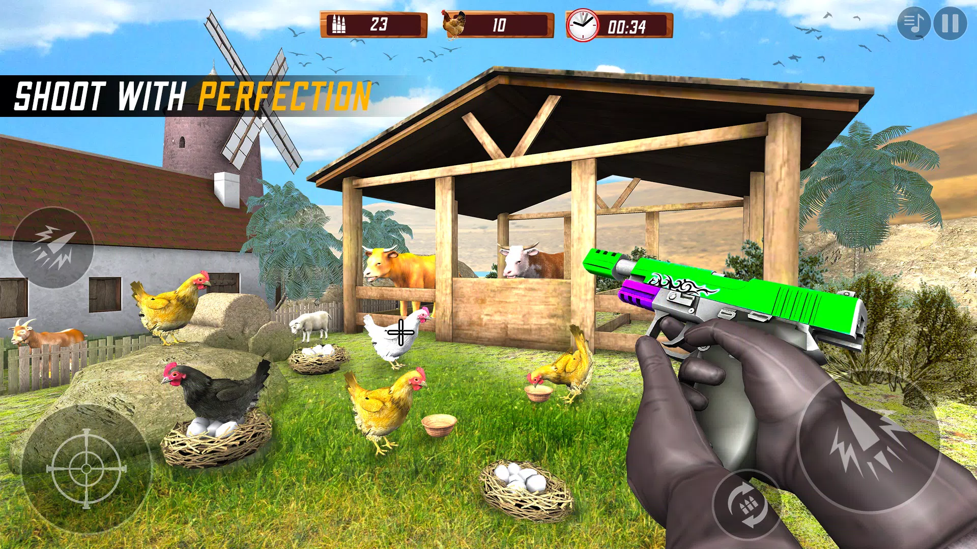 Chicken Shooting 3D Hunt Games Zrzut ekranu 0