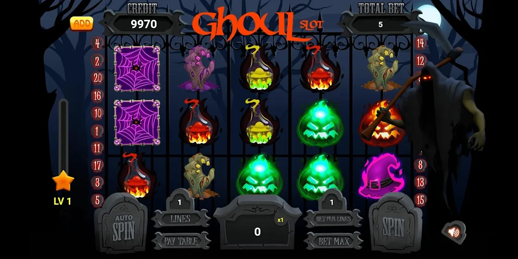 ภาพหน้าจอ Ghoul Slot SE 0