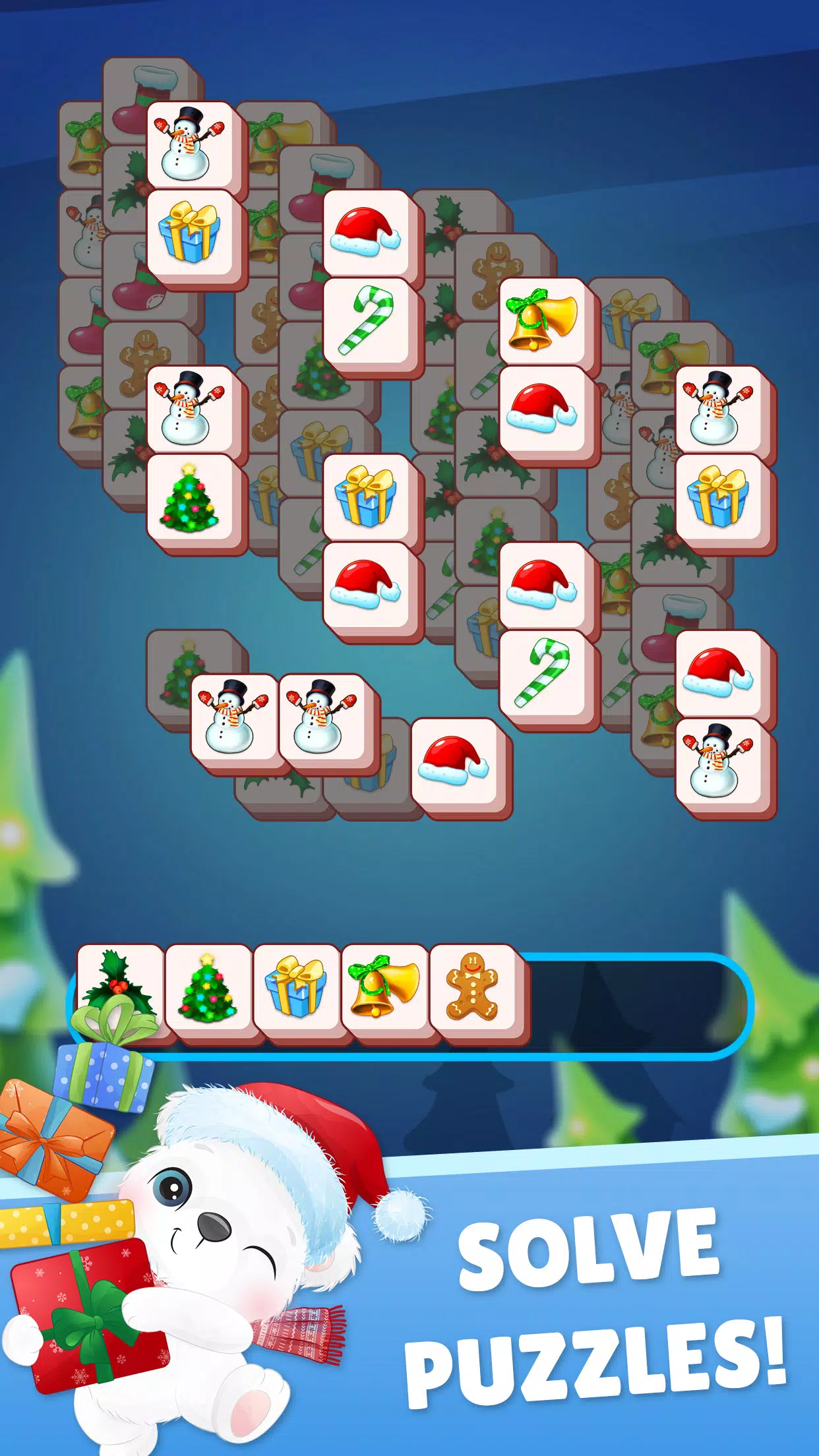 Christmas Mahjong screenshot 1