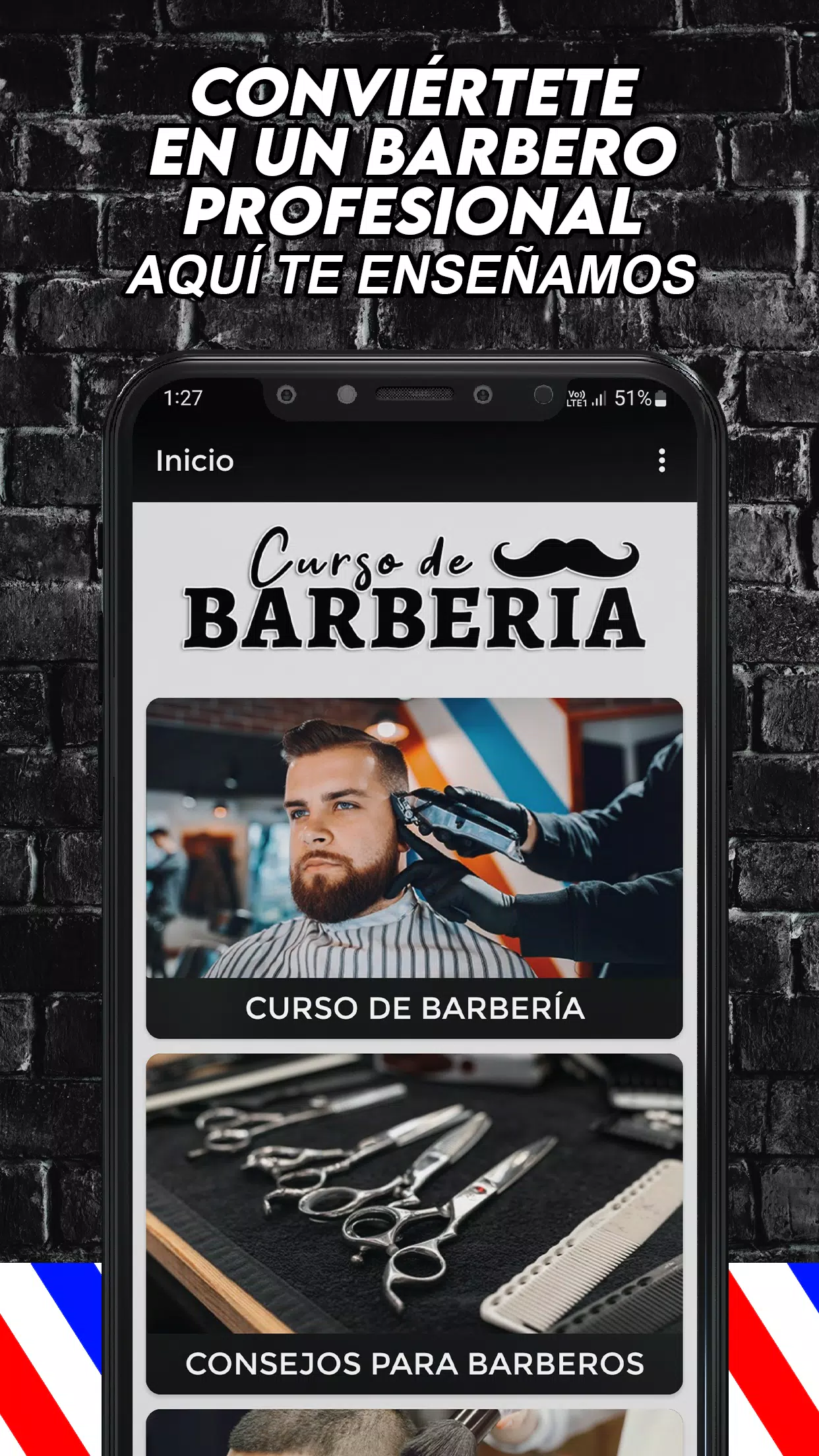 Curso de Barberia y Peluquería屏幕截圖0