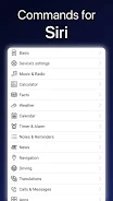 Commands for Siri स्क्रीनशॉट 0
