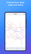 Delhi metro map ဖန်သားပြင်ဓာတ်ပုံ 1