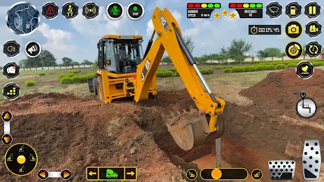 Snow Excavator Construction 3D ảnh chụp màn hình 0