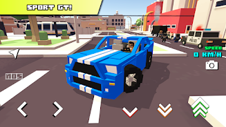 Blocky Car Racer - racing game屏幕截圖0