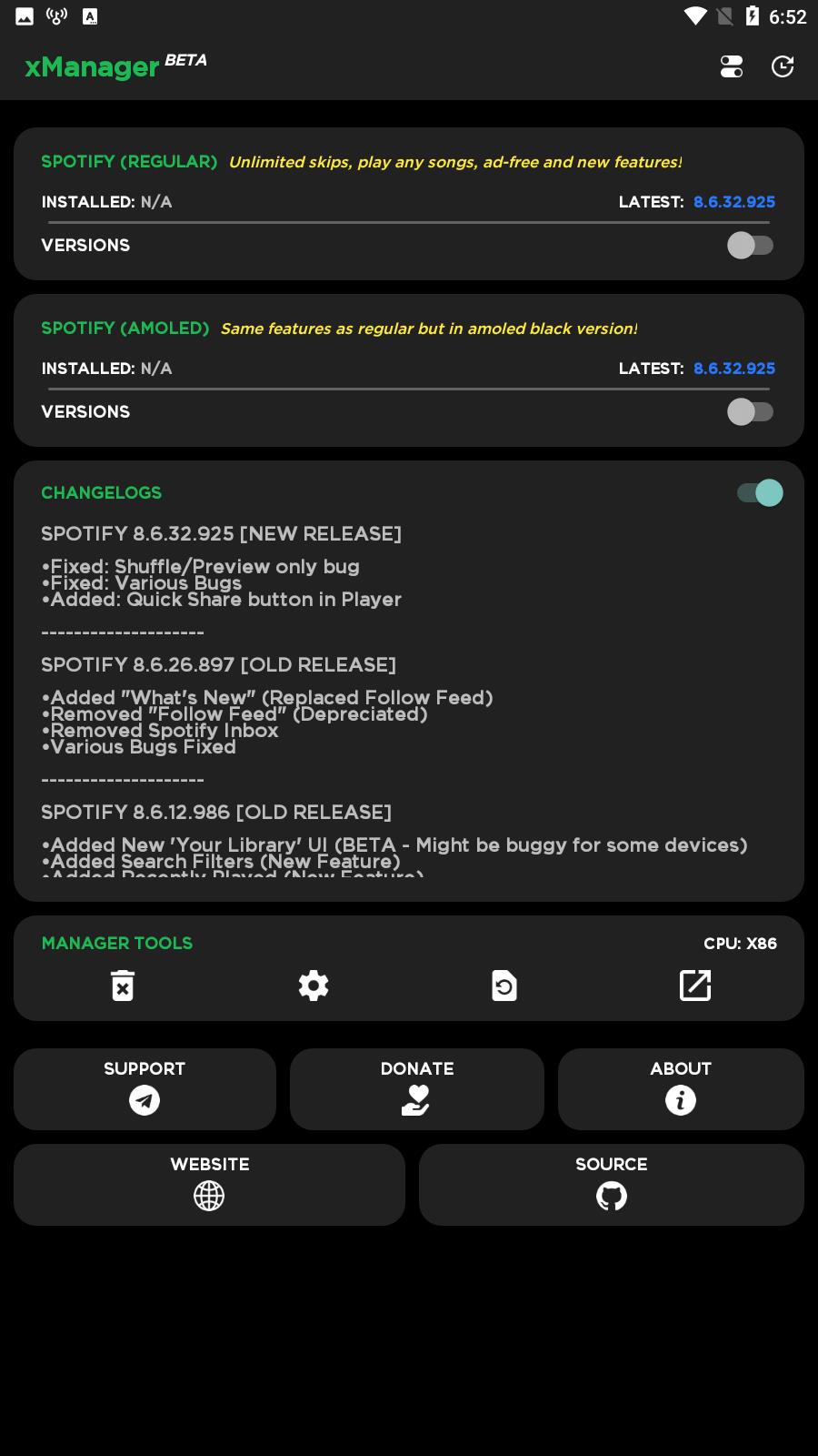 xManager For Spotify capture d’écran 3