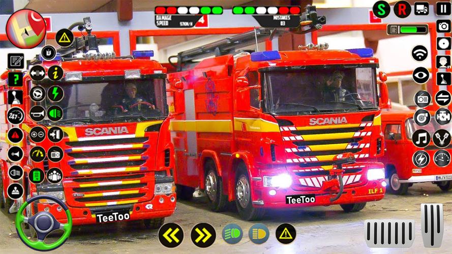 Police Ambulance Fire Truck captura de pantalla 1
