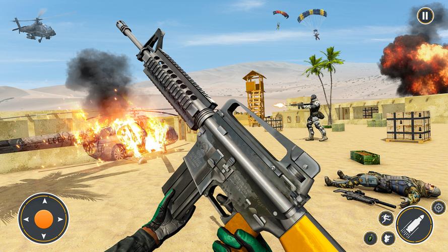 Gun Games Offline 3D Shooting captura de pantalla 1