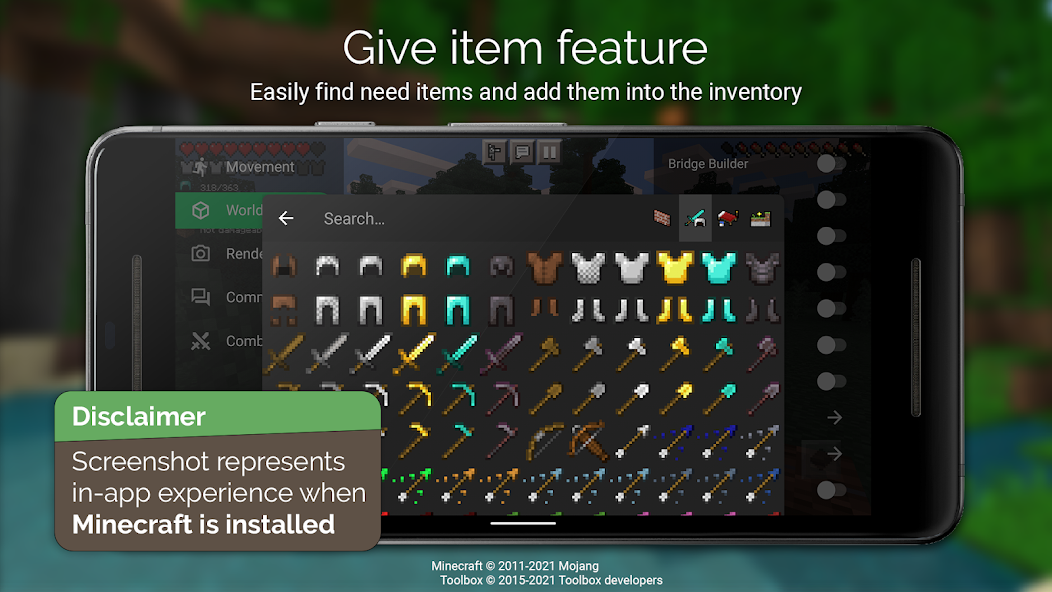Toolbox for Minecraft: PE Mod Screenshot 1
