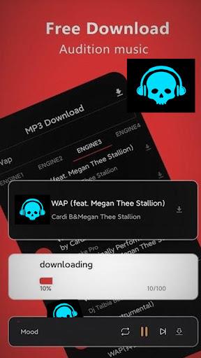 Mp3Skulls Mp3 Music Downloader屏幕截圖1