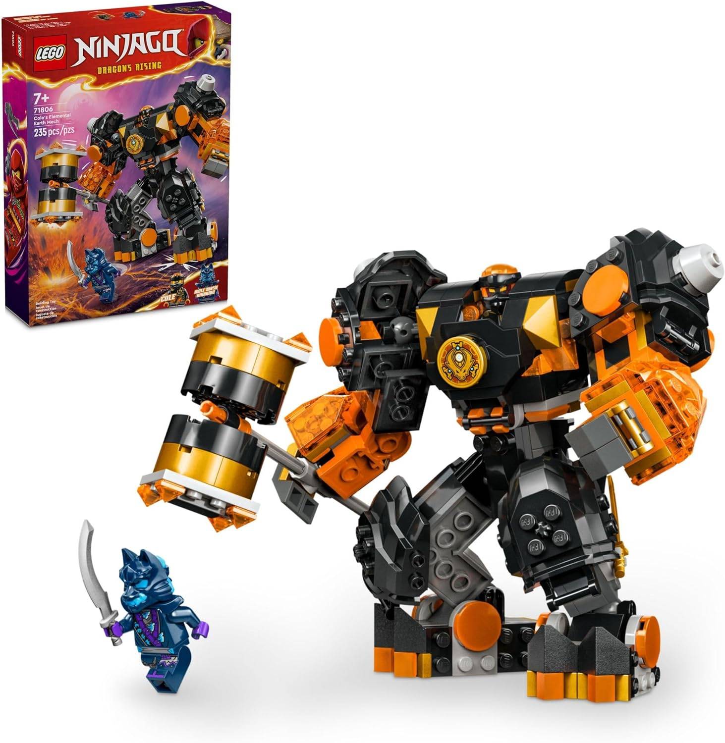 LEGO Ninjago Cole sườn nguyên tố Trái đất mech