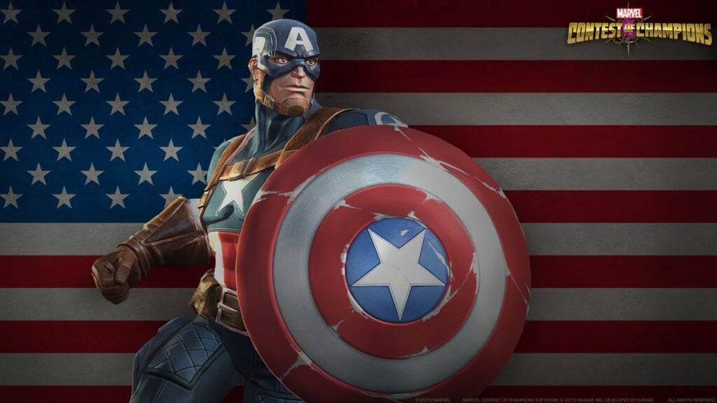 Marvel Contest의 V-Day Bash : Captain America, Choice Champion Unite