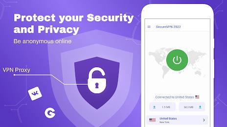 ภาพหน้าจอ Secure VPN 2022 - Fast VPN 3