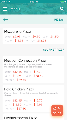 Paramount Pizza Holyoke MA captura de pantalla 1