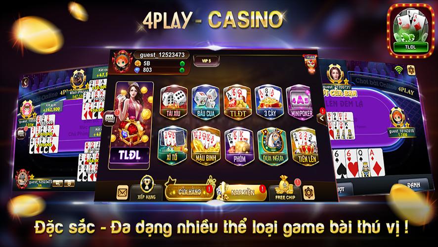 4Play - Tien Len Dem La Online ภาพหน้าจอ 0