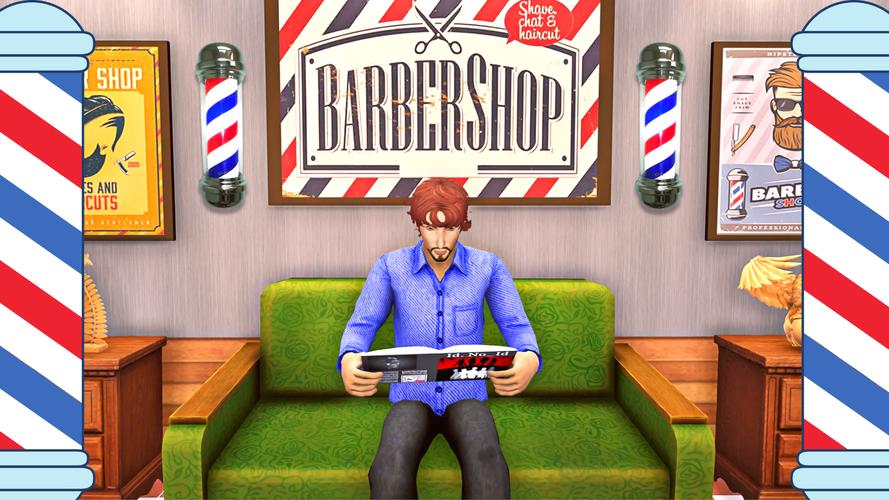 Real Barber Haircutting Shop 스크린샷 0