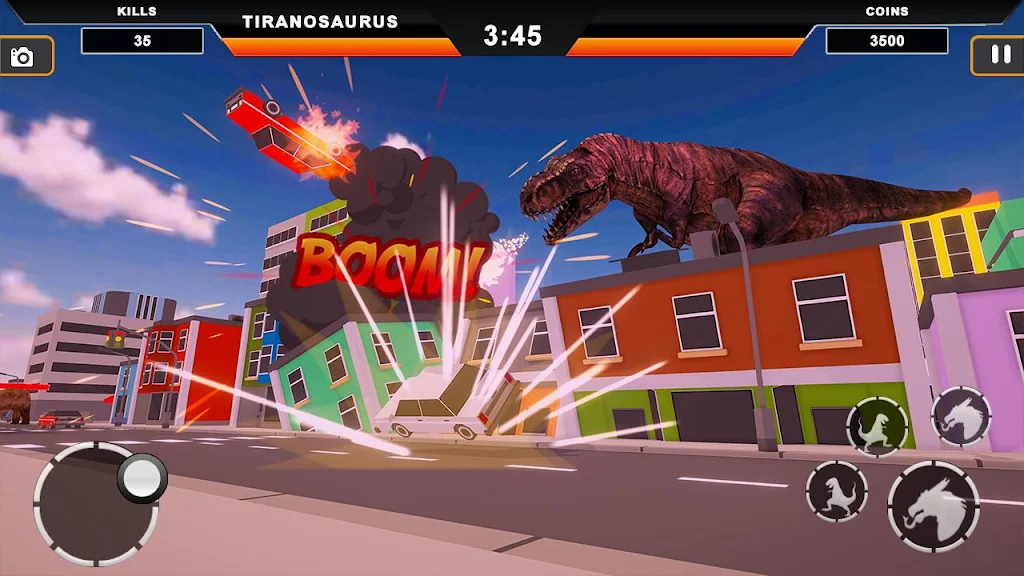 Dinosaur Rampage: Dino City Rampage Simulator screenshot 0
