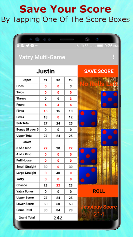 Yatzy Multi-Game Edition屏幕截圖2