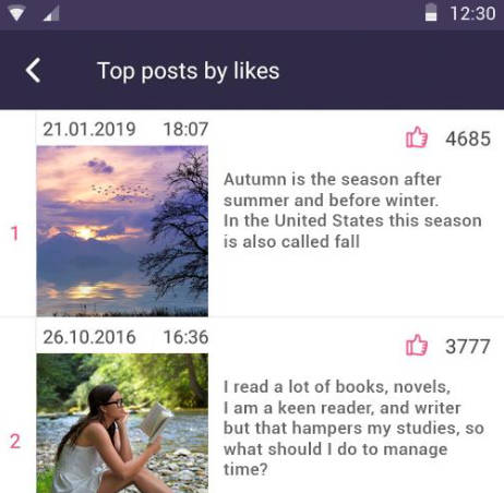 Likes Instagram zrzut ekranu 0