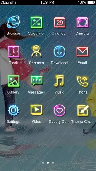 Cartoon Couple Sweet Theme HD capture d’écran 2