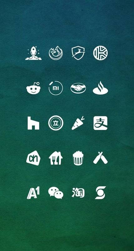 Whicons - White Icon Pack Скриншот 3