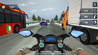 Endless Moto Traffic Racer 3D screenshot 1