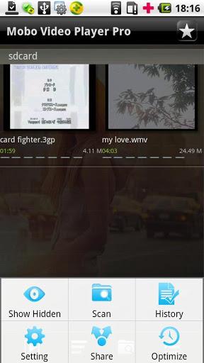 Mobo Video Player Pro captura de pantalla 1