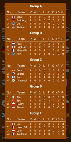 Europa Football Calculator 23屏幕截圖3
